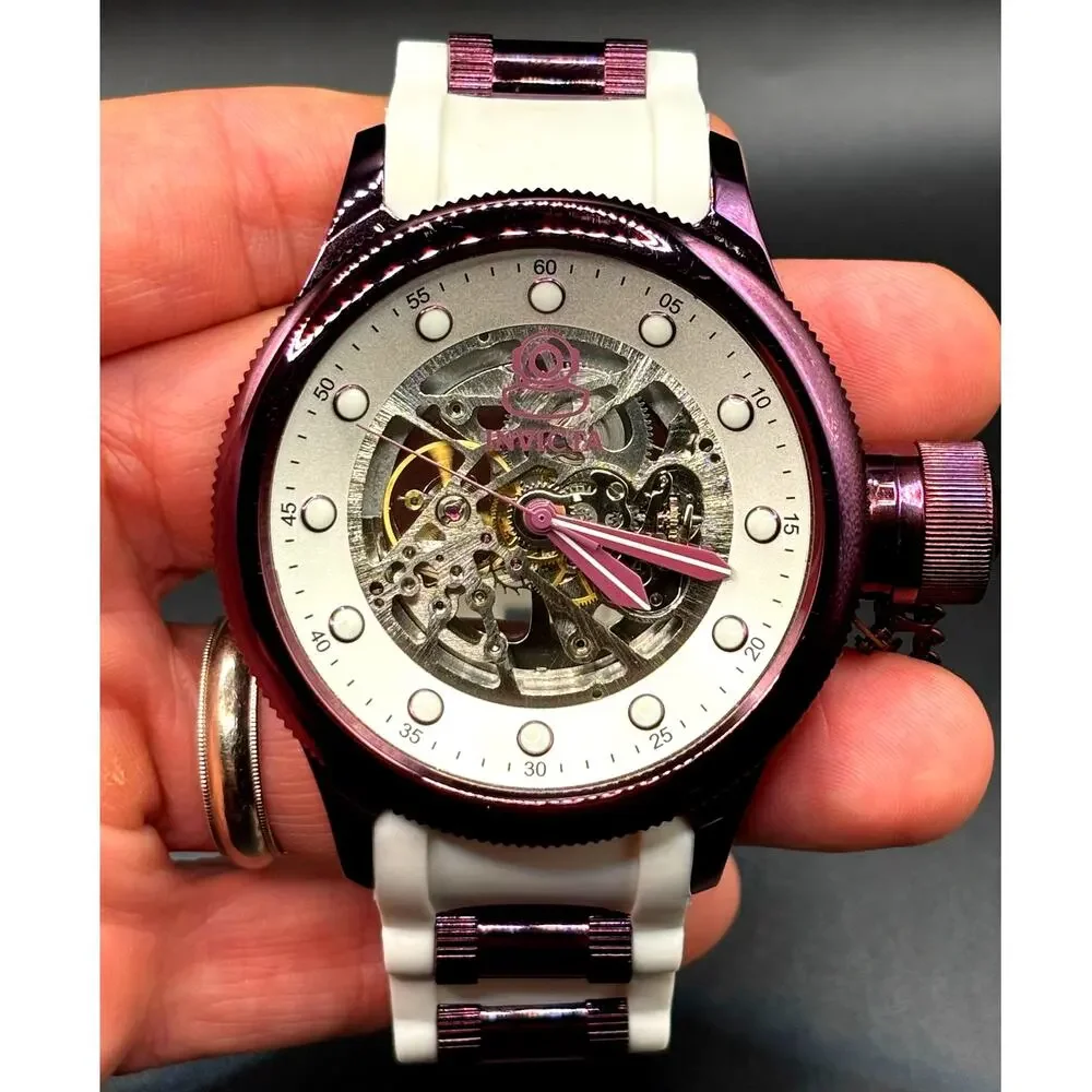 Invicta Pro Diver 40751 Automatic Skeleton Purple 51mm
